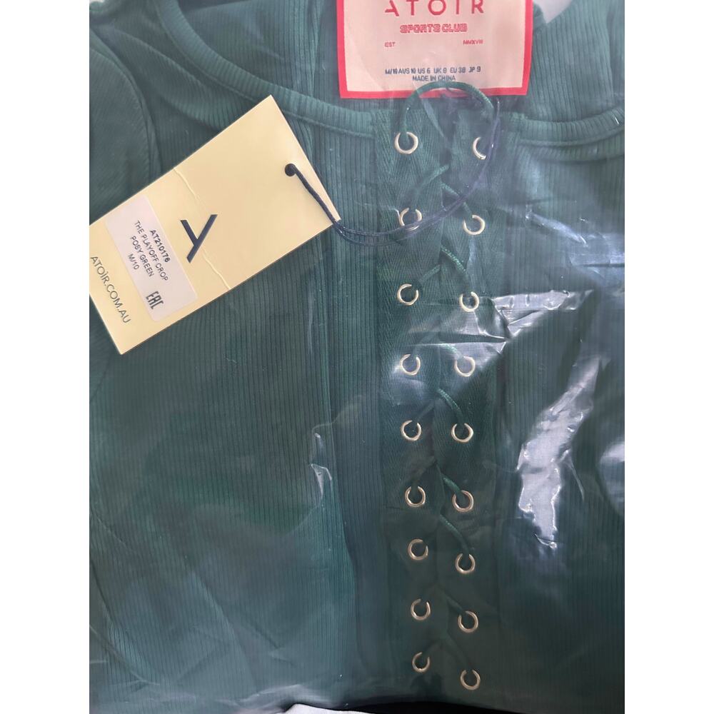 Atoir Playoff Crop NWT COLOR POSY GREEN SIZE M/10